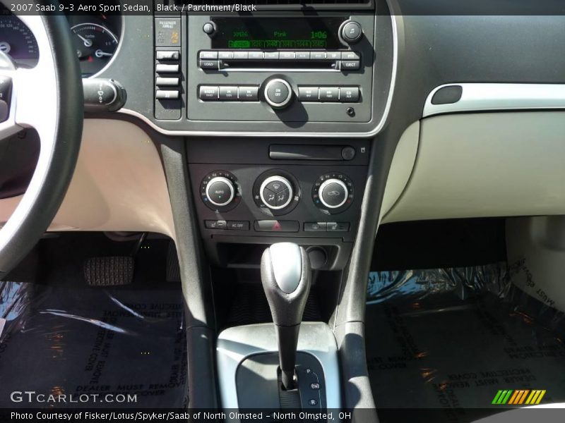 Black / Parchment/Black 2007 Saab 9-3 Aero Sport Sedan