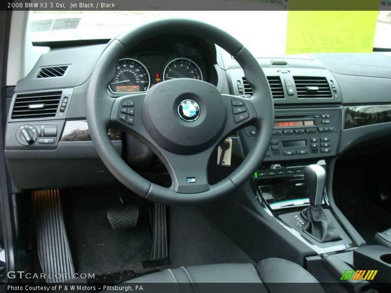 Jet Black / Black 2008 BMW X3 3.0si