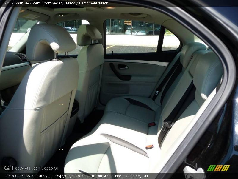 Black / Parchment/Black 2007 Saab 9-3 Aero Sport Sedan