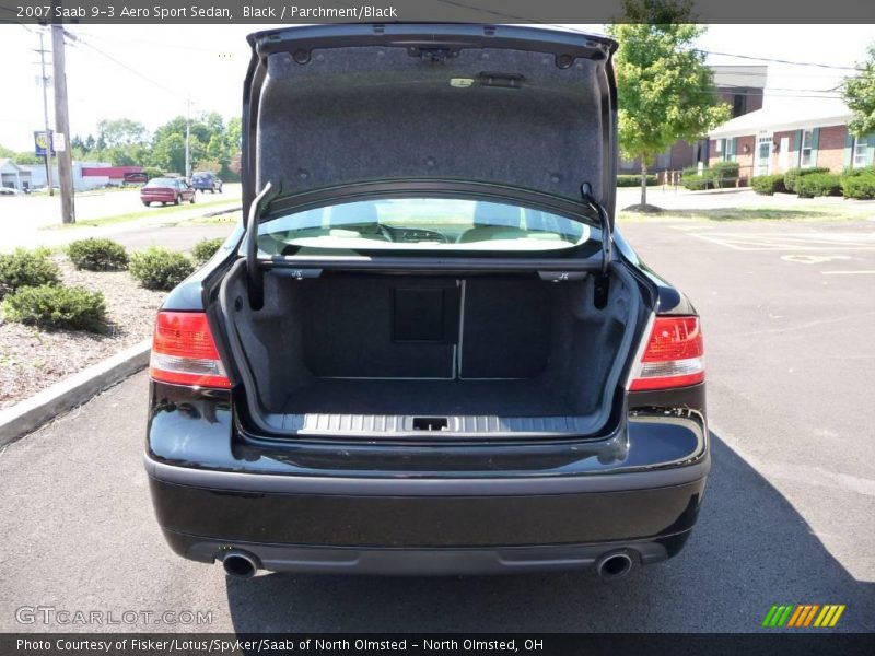 Black / Parchment/Black 2007 Saab 9-3 Aero Sport Sedan