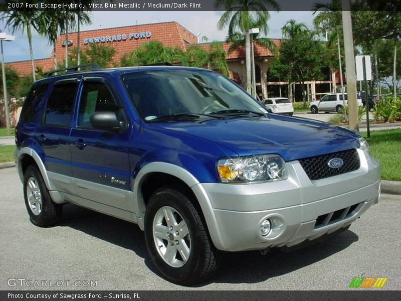 Vista Blue Metallic / Medium/Dark Flint 2007 Ford Escape Hybrid