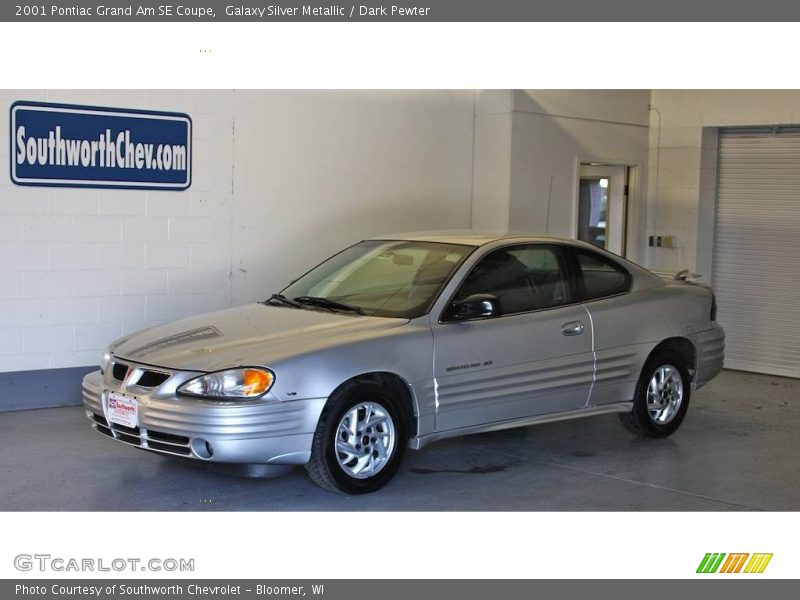 Galaxy Silver Metallic / Dark Pewter 2001 Pontiac Grand Am SE Coupe