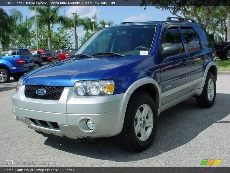 Vista Blue Metallic / Medium/Dark Flint 2007 Ford Escape Hybrid
