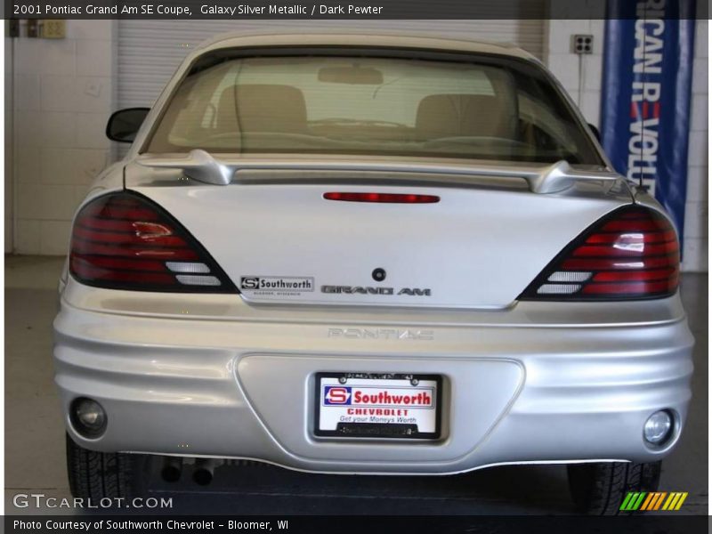 Galaxy Silver Metallic / Dark Pewter 2001 Pontiac Grand Am SE Coupe