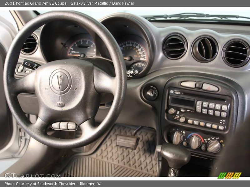 Galaxy Silver Metallic / Dark Pewter 2001 Pontiac Grand Am SE Coupe