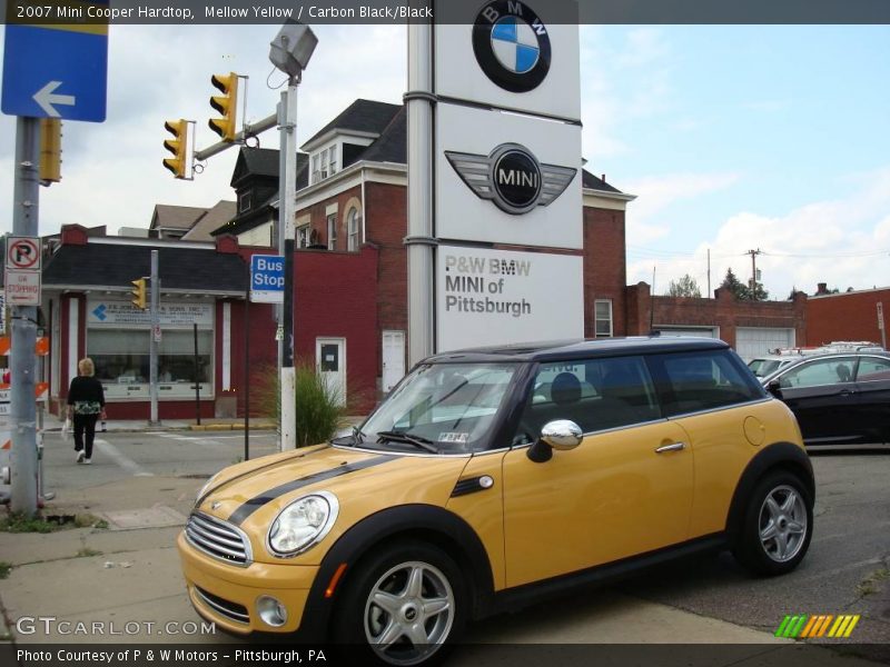 Mellow Yellow / Carbon Black/Black 2007 Mini Cooper Hardtop