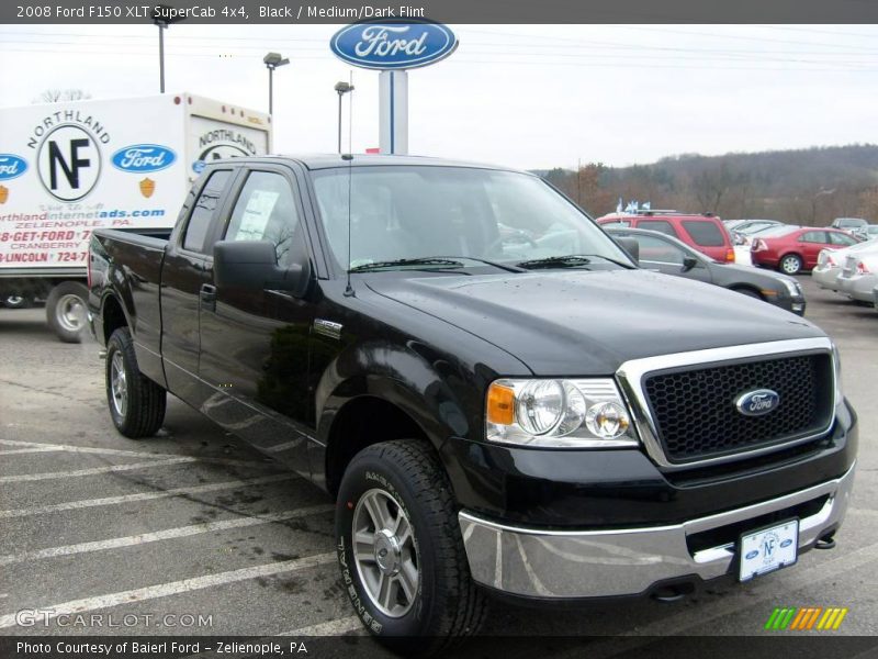 Black / Medium/Dark Flint 2008 Ford F150 XLT SuperCab 4x4