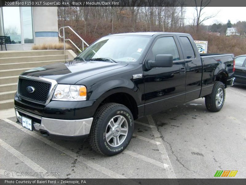 Black / Medium/Dark Flint 2008 Ford F150 XLT SuperCab 4x4