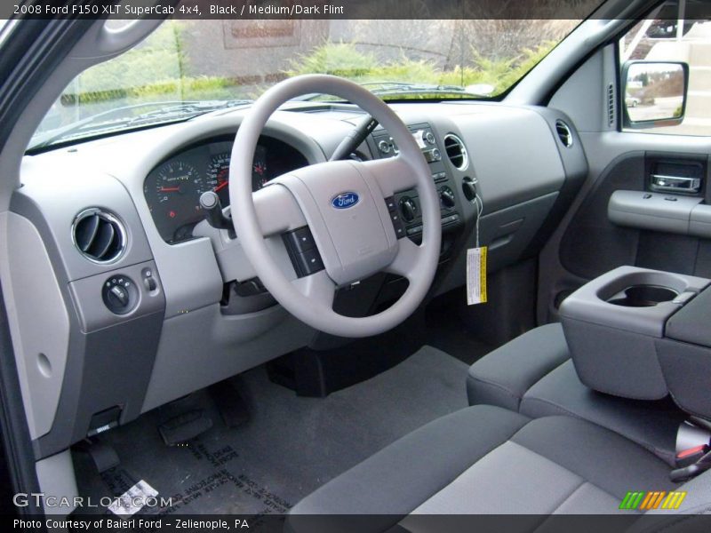 Black / Medium/Dark Flint 2008 Ford F150 XLT SuperCab 4x4