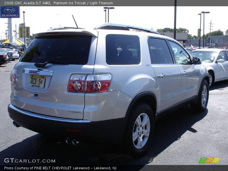 Platinum Ice Tricoat / Light Titanium 2008 GMC Acadia SLT AWD