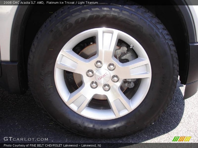Platinum Ice Tricoat / Light Titanium 2008 GMC Acadia SLT AWD