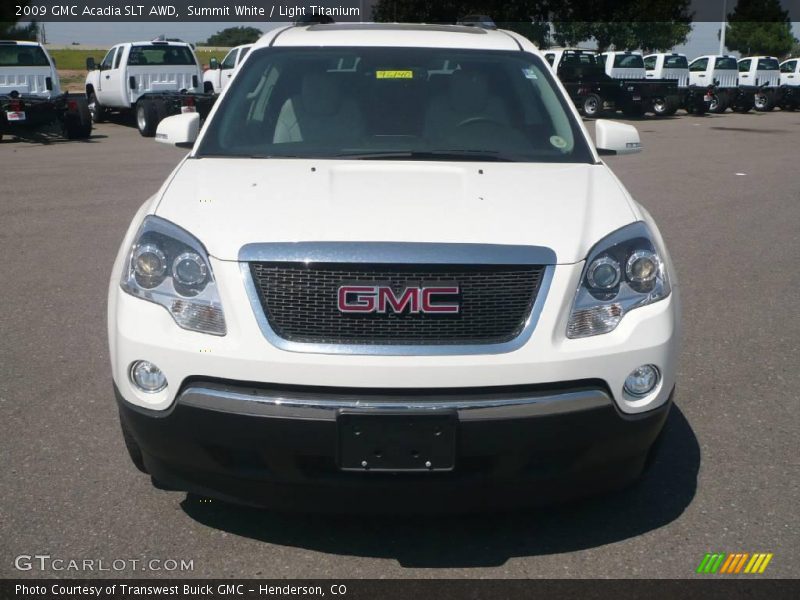 Summit White / Light Titanium 2009 GMC Acadia SLT AWD