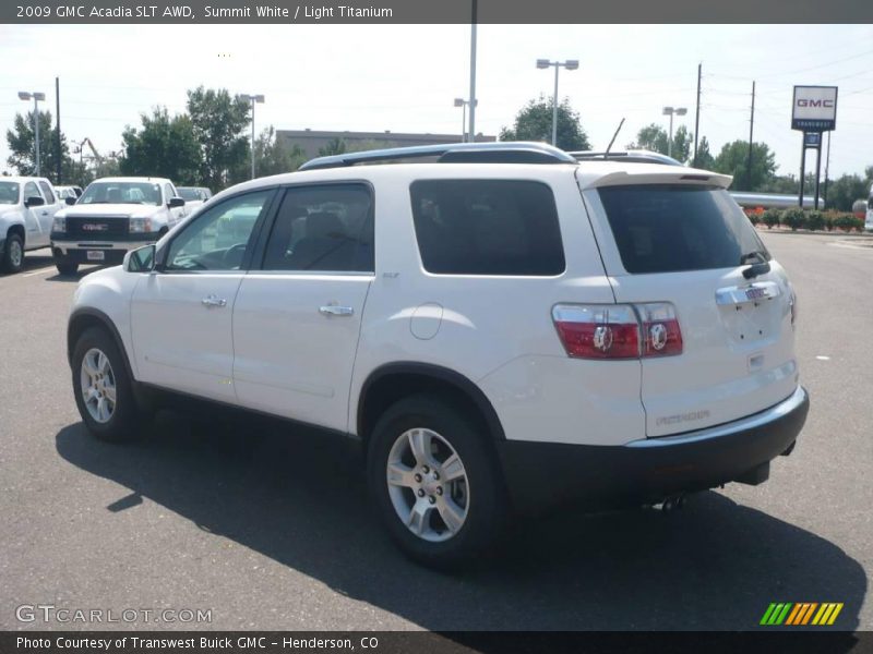 Summit White / Light Titanium 2009 GMC Acadia SLT AWD