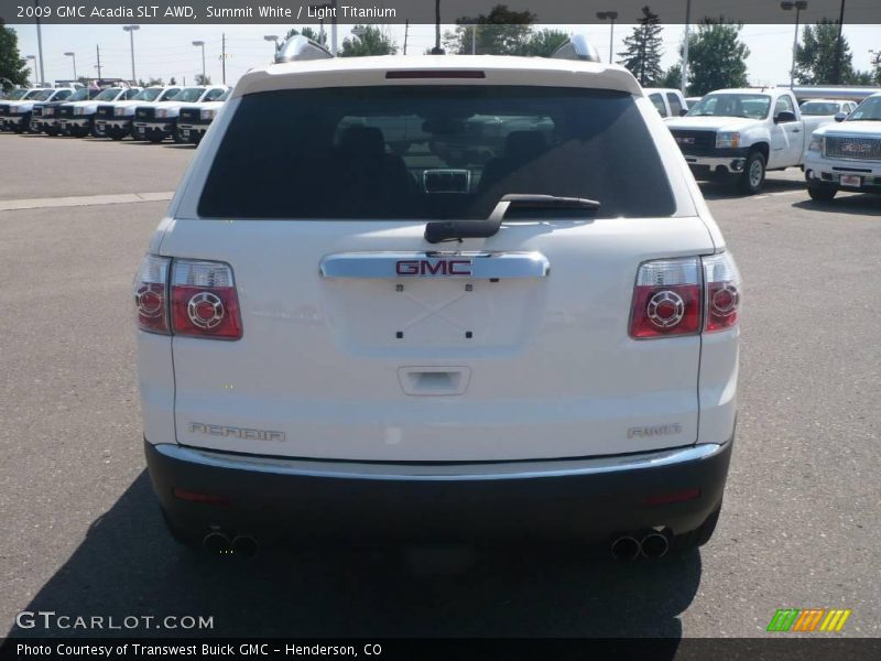 Summit White / Light Titanium 2009 GMC Acadia SLT AWD