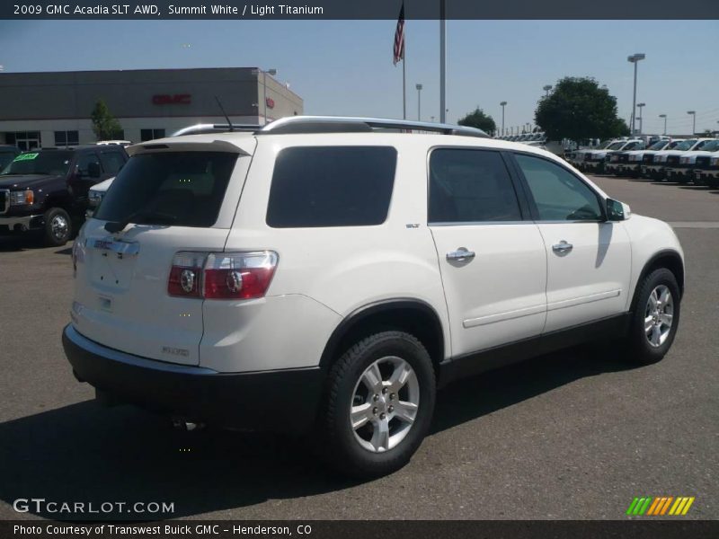 Summit White / Light Titanium 2009 GMC Acadia SLT AWD