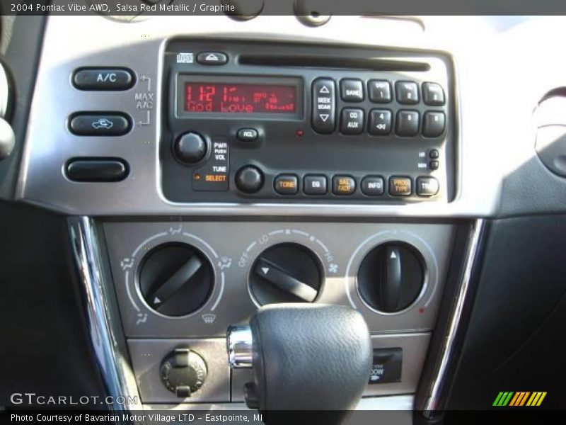 Salsa Red Metallic / Graphite 2004 Pontiac Vibe AWD