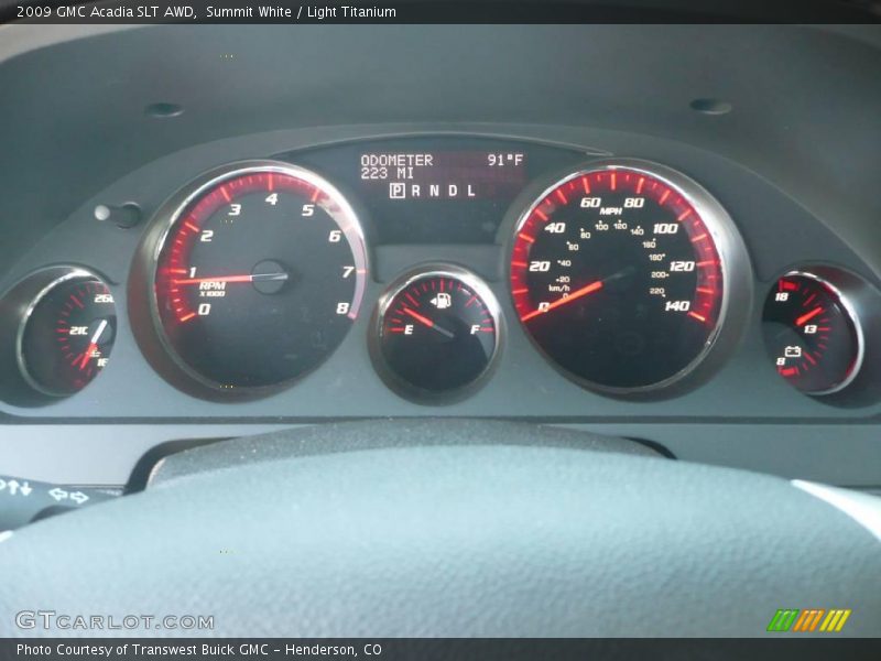 Summit White / Light Titanium 2009 GMC Acadia SLT AWD