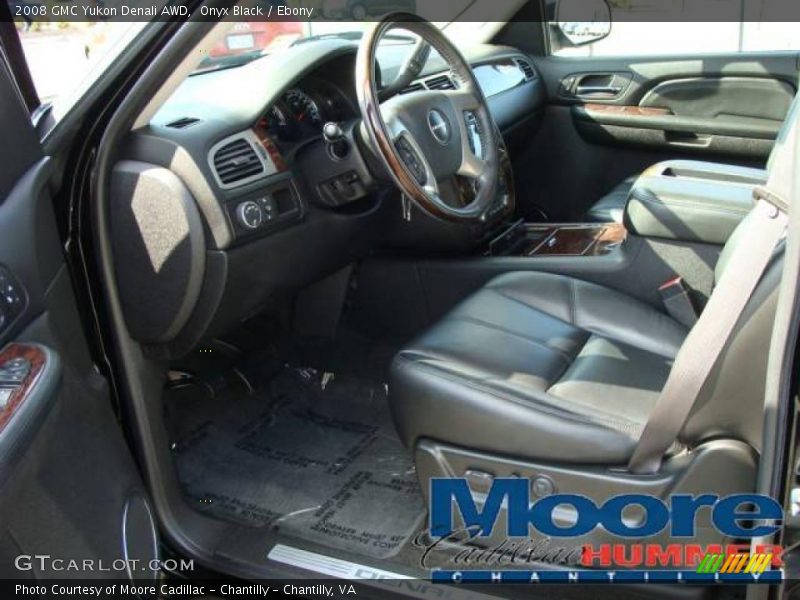 Onyx Black / Ebony 2008 GMC Yukon Denali AWD
