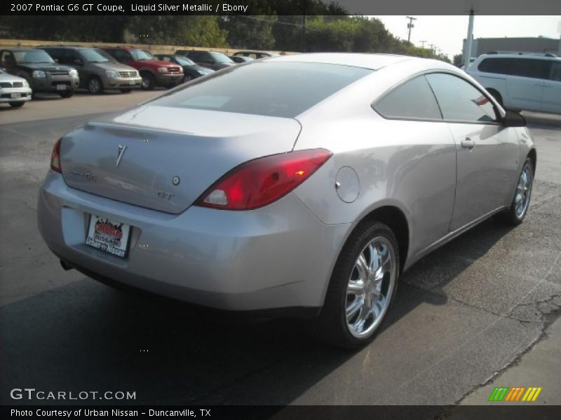 Liquid Silver Metallic / Ebony 2007 Pontiac G6 GT Coupe