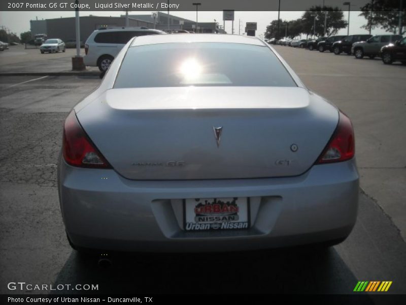 Liquid Silver Metallic / Ebony 2007 Pontiac G6 GT Coupe