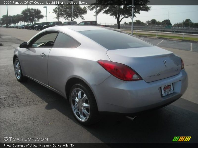 Liquid Silver Metallic / Ebony 2007 Pontiac G6 GT Coupe