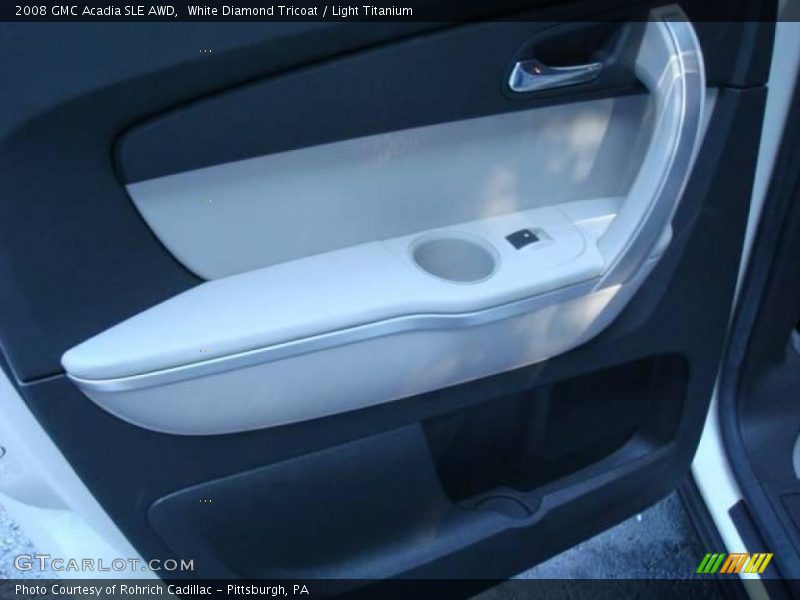 White Diamond Tricoat / Light Titanium 2008 GMC Acadia SLE AWD