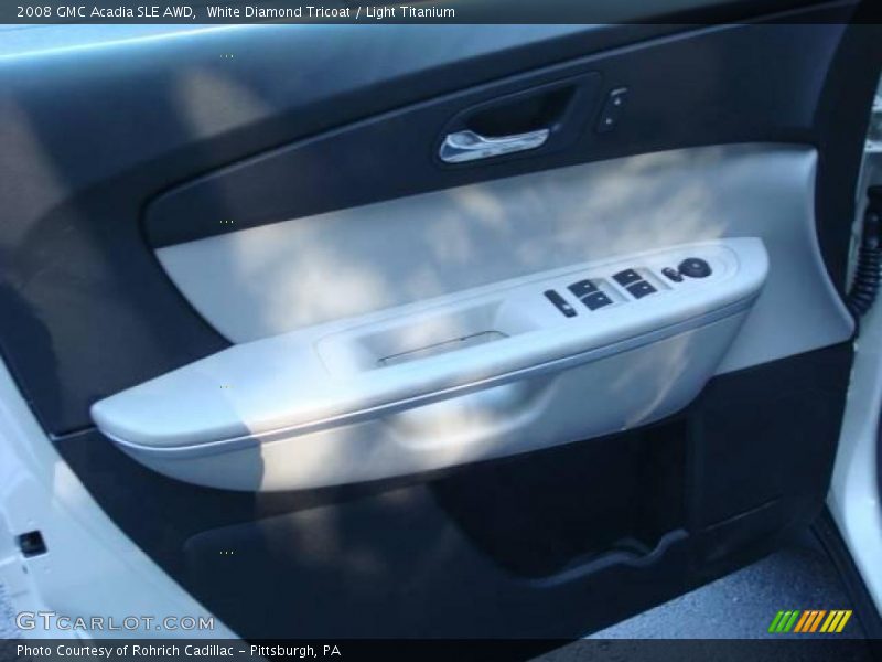 White Diamond Tricoat / Light Titanium 2008 GMC Acadia SLE AWD