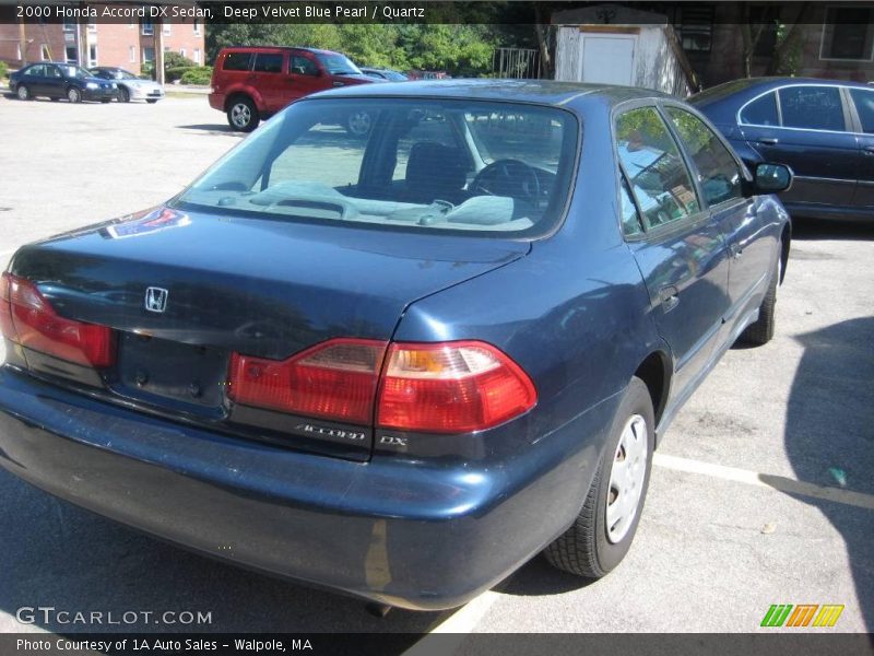 Deep Velvet Blue Pearl / Quartz 2000 Honda Accord DX Sedan