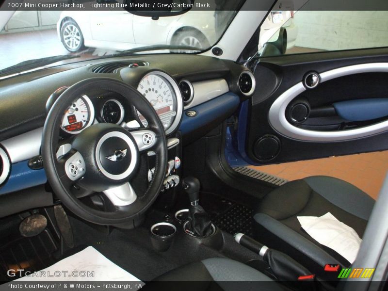 Lightning Blue Metallic / Grey/Carbon Black 2007 Mini Cooper Hardtop