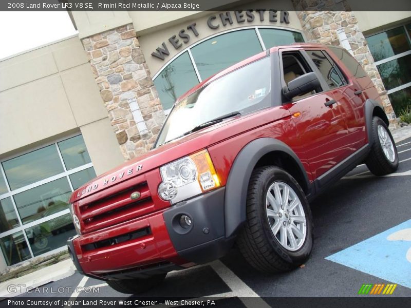 Rimini Red Metallic / Alpaca Beige 2008 Land Rover LR3 V8 SE