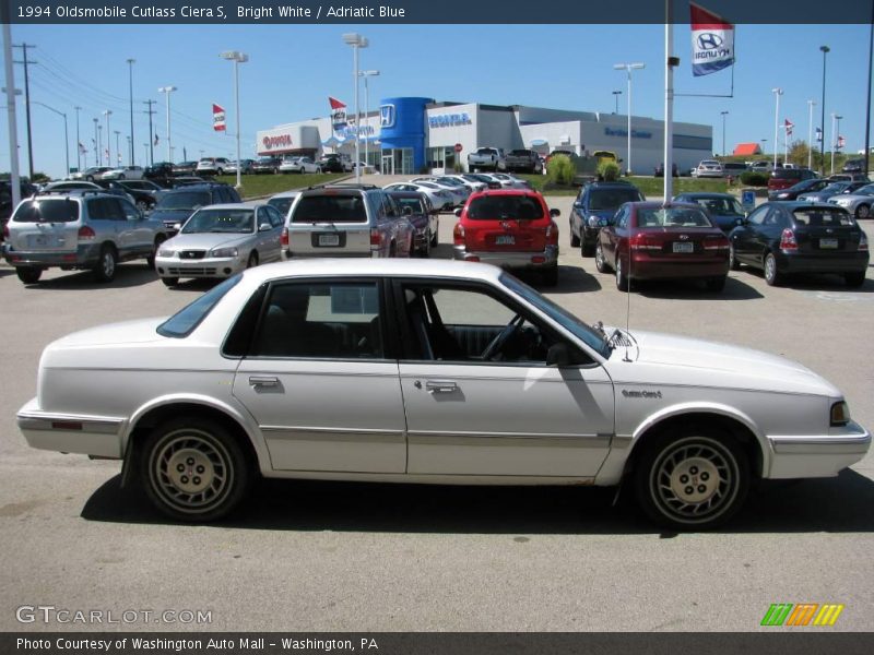 Bright White / Adriatic Blue 1994 Oldsmobile Cutlass Ciera S