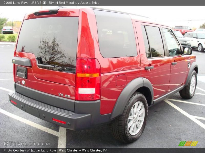 Rimini Red Metallic / Alpaca Beige 2008 Land Rover LR3 V8 SE