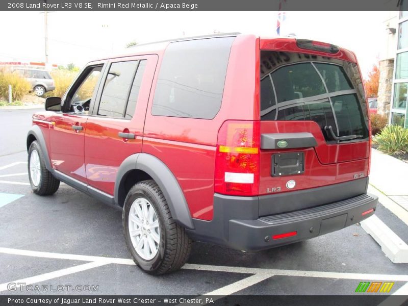 Rimini Red Metallic / Alpaca Beige 2008 Land Rover LR3 V8 SE