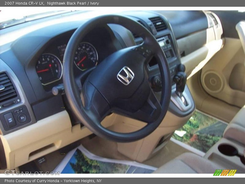 Nighthawk Black Pearl / Ivory 2007 Honda CR-V LX