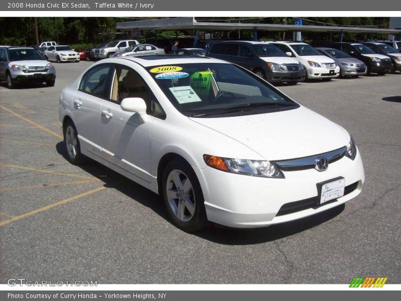 Taffeta White / Ivory 2008 Honda Civic EX Sedan
