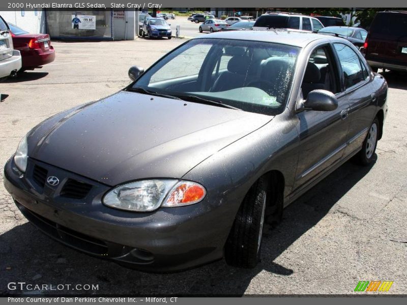 Slate Gray / Gray 2000 Hyundai Elantra GLS Sedan