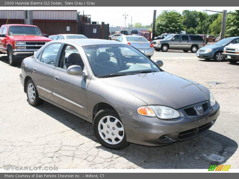Slate Gray / Gray 2000 Hyundai Elantra GLS Sedan