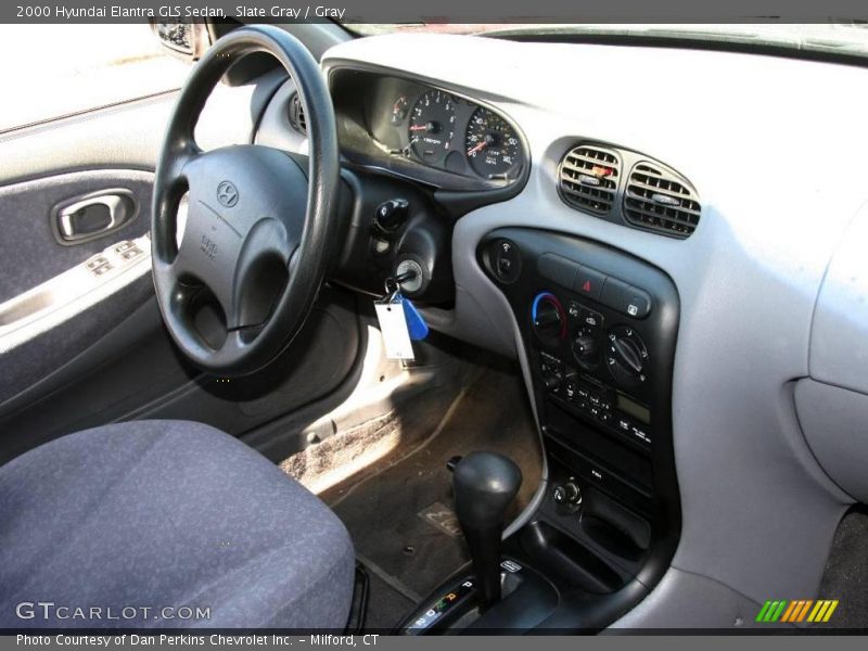 Slate Gray / Gray 2000 Hyundai Elantra GLS Sedan