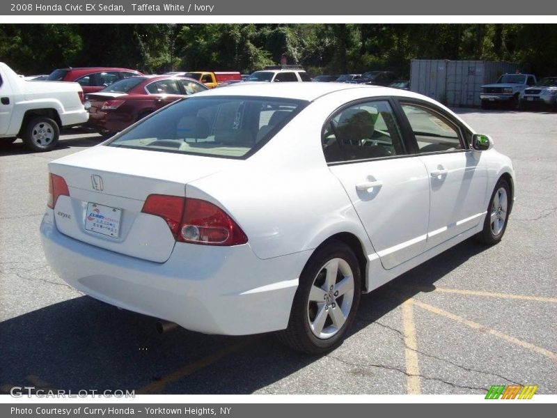 Taffeta White / Ivory 2008 Honda Civic EX Sedan