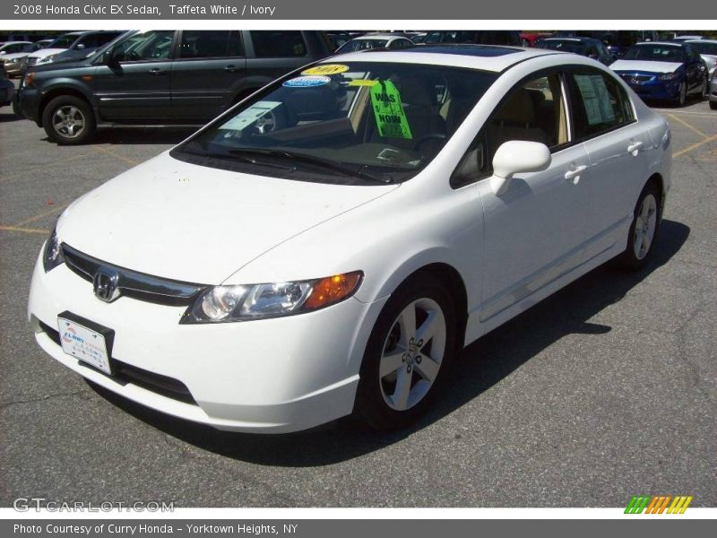 Taffeta White / Ivory 2008 Honda Civic EX Sedan