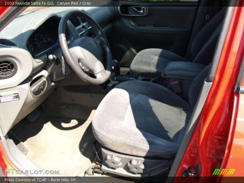 Canyon Red / Gray 2003 Hyundai Santa Fe GLS