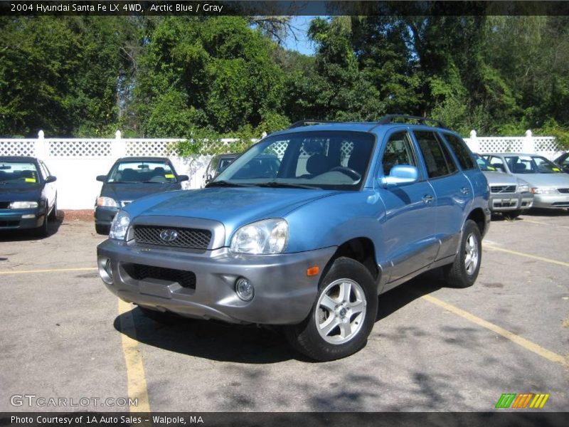 Arctic Blue / Gray 2004 Hyundai Santa Fe LX 4WD