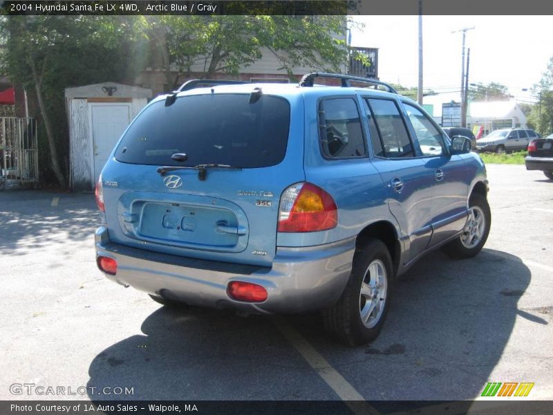 Arctic Blue / Gray 2004 Hyundai Santa Fe LX 4WD