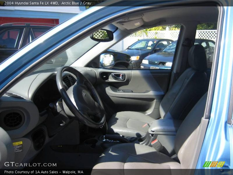Arctic Blue / Gray 2004 Hyundai Santa Fe LX 4WD