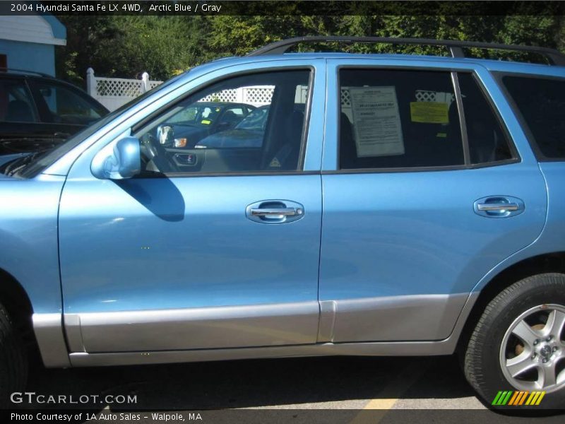 Arctic Blue / Gray 2004 Hyundai Santa Fe LX 4WD