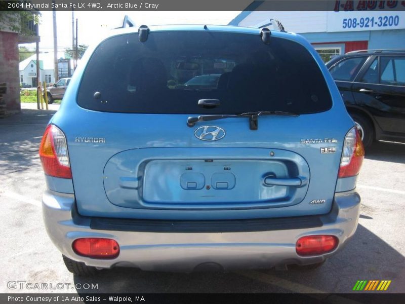Arctic Blue / Gray 2004 Hyundai Santa Fe LX 4WD