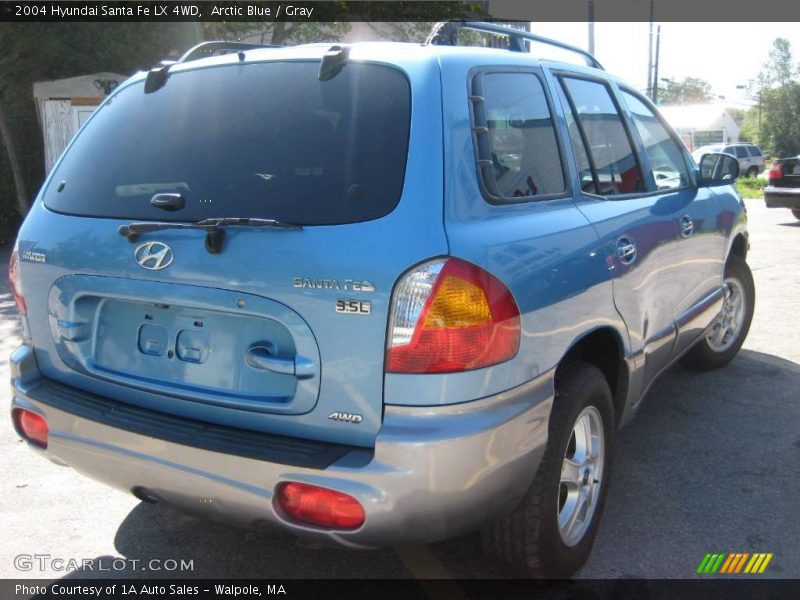 Arctic Blue / Gray 2004 Hyundai Santa Fe LX 4WD