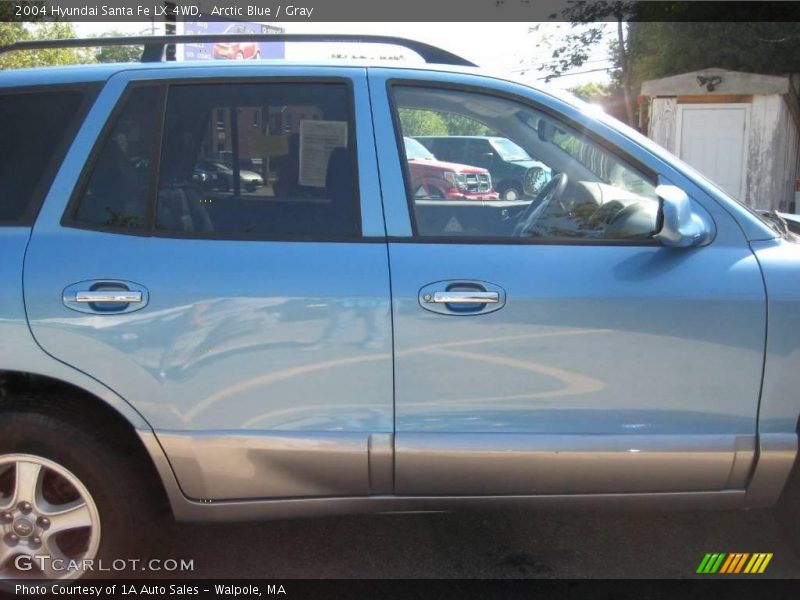 Arctic Blue / Gray 2004 Hyundai Santa Fe LX 4WD