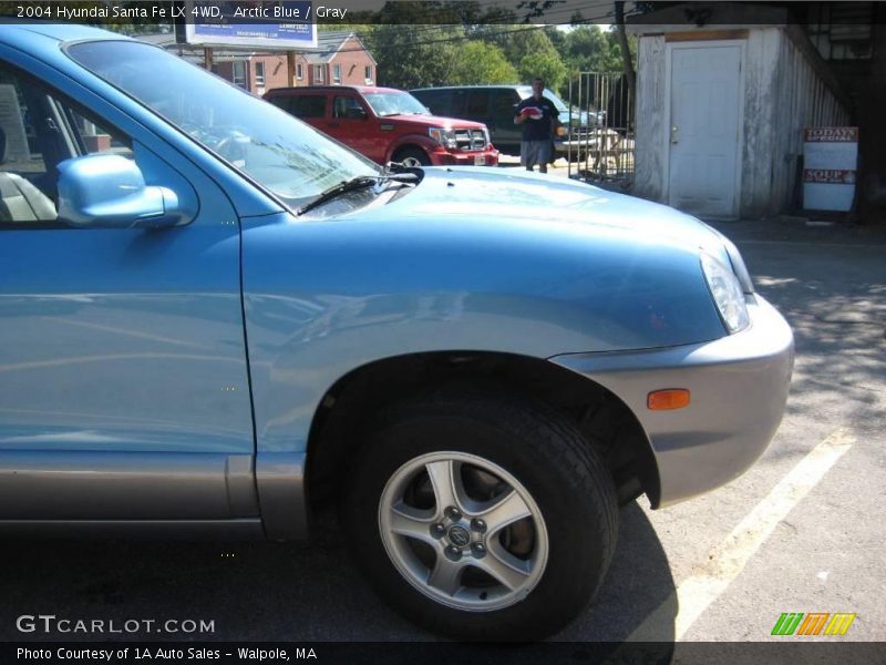 Arctic Blue / Gray 2004 Hyundai Santa Fe LX 4WD