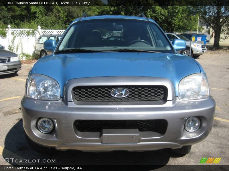 Arctic Blue / Gray 2004 Hyundai Santa Fe LX 4WD